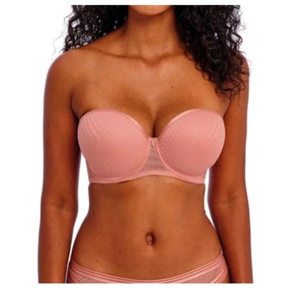Freya Tailored Bra 38 I Strapless Moulded Padded Multiway 401109 Rose Pink NWT